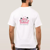 バレンタイン ユニセックス Tシャツ ❤️ カップル おそろい (裏面)
