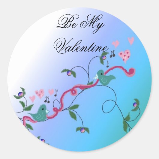 バレンタイン ラウンドシール (正面)