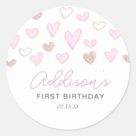 バレンタイン ラウンドシール