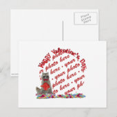 バレンタイン·ラクーン「バンディット」の写真立て シーズンポストカード (正面/裏面)