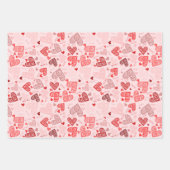 バレンタイン ラッピングペーパーシート (正面3)