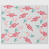バレンタイン ラッピングペーパー (フラット)
