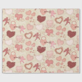 バレンタイン ラッピングペーパー (フラット)