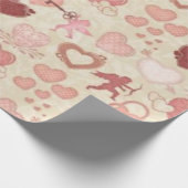 バレンタイン ラッピングペーパー (角)