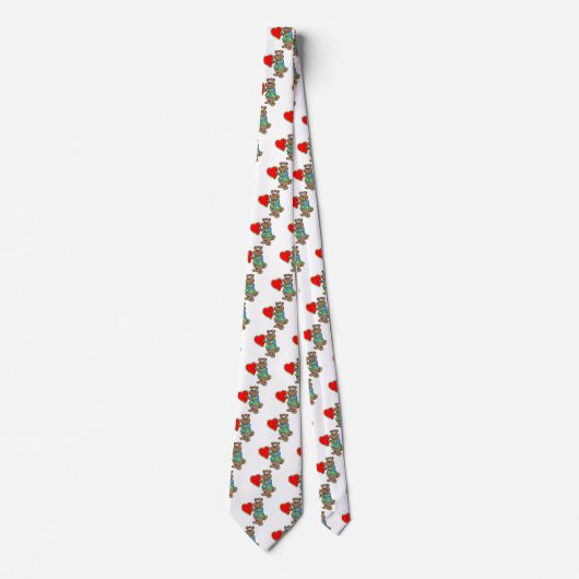 バレンタイン・ラブベア ネクタイ (正面)