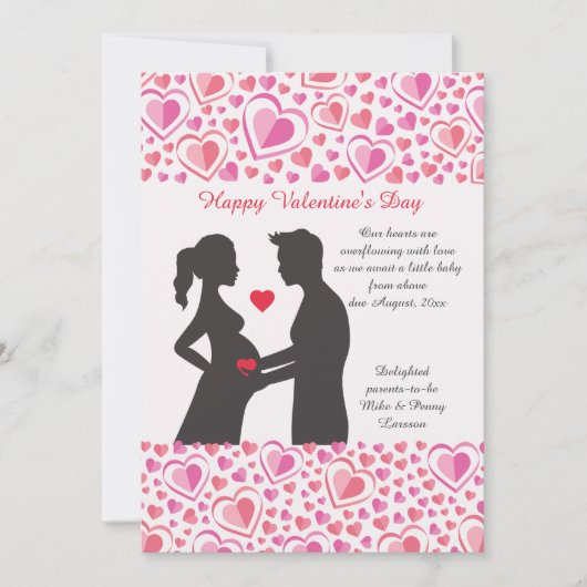 バレンタイン・ラブ妊娠の発表 シーズンカード (正面)