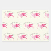 バレンタイン・ラブ・ザ・ウェイ・パターン ラッピングペーパーシート (正面)