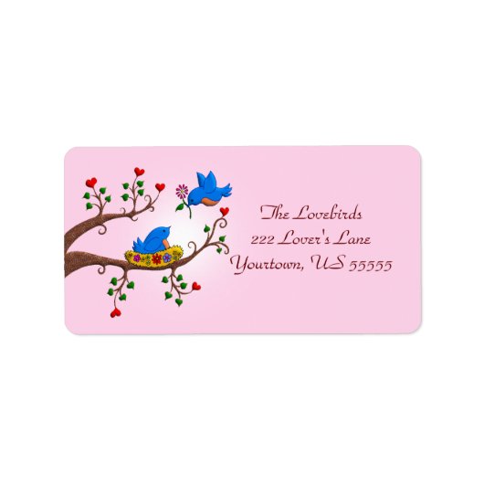 バレンタイン・ラブ・バード ラベル (正面)