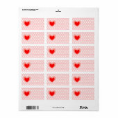 バレンタイン ラベル (フルシート)