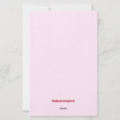 バレンタイン・ラム・ラブ・ステーショナリー 便箋 (裏面)