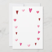 バレンタイン リトル スイートハート ベイビー シャワー 招待状 (裏面)