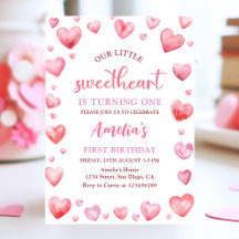 バレンタイン・リトル・スイートハート 1歳の誕生日