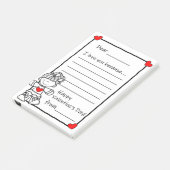 バレンタイン・レター(大きなポストイット・メモ帳) ポストイット (アングル)