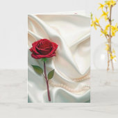 バレンタイン・レッド・ローズ（真珠つき） カード (黄色い花)