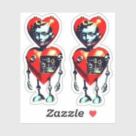 バレンタイン ロボット シール