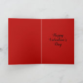 バレンタイン - ローズは赤く、バイオレットは紫 カード (内部)