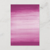 バレンタイン ワインレッドの水彩 牡丹の結婚式 披露宴 エンクロージャーカード (裏面)