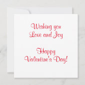 バレンタイン ヴィンテージ ラレース ハート カード (裏面)