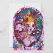 バレンタイン ヴェネツィアン マスカレード パーティー 招待状 (裏面)