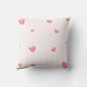 バレンタイン | 写パーソナライズされた真 | 赤いハート クッション (裏面)