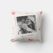 バレンタイン | 写パーソナライズされた真 | 赤いハート クッション (正面)