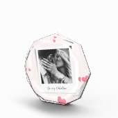 バレンタイン | 写パーソナライズされた真 | 赤いハート フォトブロック (右)