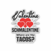 バレンタイン – 反バレンタインステッカー シール (正面)