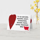 バレンタイン 妻 私の大切な半分 カード (黄色い花)