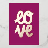 バレンタイン「愛してる」 箔シーズンカード (正面)