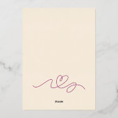 バレンタイン「愛してる」 箔シーズンカード (裏面)