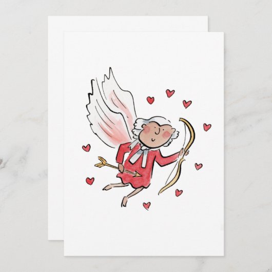 バレンタイン 招待状 (正面/裏面)