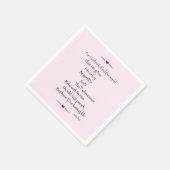 バレンタイン – 神のために世界を愛した スタンダードカクテルナプキン (角)