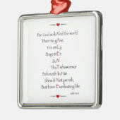 バレンタイン – 神のために世界を愛した メタルオーナメント (左)