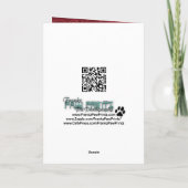 バレンタイン-私のハートへの鍵-ボーダーコリー シーズンカード (裏面)