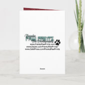 バレンタイン – 私のハートへの鍵- Bichon Frise シーズンカード (裏面)