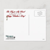 バレンタイン – 私のハートへの鍵- Boston Terrier シーズンポストカード (裏面)