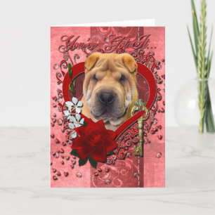 バレンタイン-私のハートへの鍵- Shar Pei シーズンカード