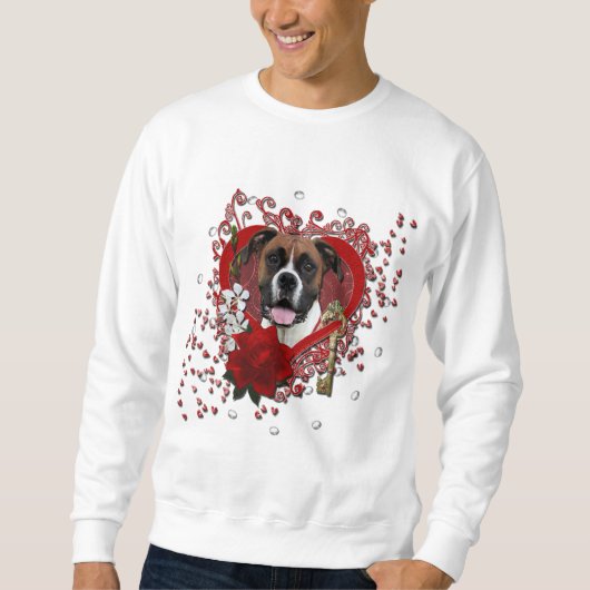 バレンタイン-私のハートへの鍵- Vindy -ボクサー スウェットシャツ (正面)