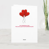 バレンタイン:「私はあなたがペルフェックだからではない愛している シーズンカード (裏面)