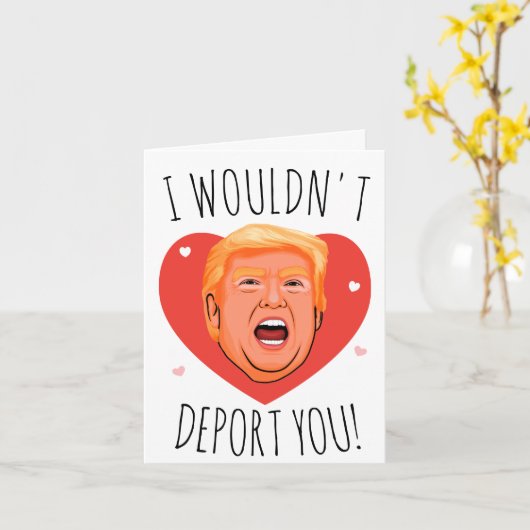 バレンタイン:私はあなたを追放しない カード (黄色い花)