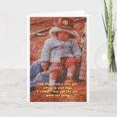 バレンタイン – 私は小さな女の子だった以来、座って シーズンカード (正面)