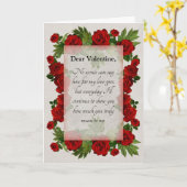 バレンタイン 結婚記念日 ローズ ロマンス カード (黄色い花)