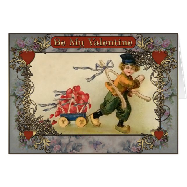 バレンタイン.花運車の少年 (正面横)