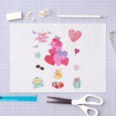 「バレンタイン」 薄葉紙 (クラフト)