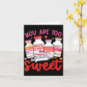 バレンタイン 薬剤師 糖尿病看護師 インシュリン 糖尿病 カード (黄色い花)