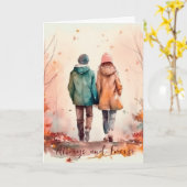 バレンタイン・記念日 カップルカード カード (黄色い花)