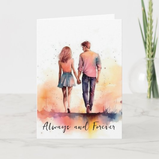 バレンタイン・記念日 カップルカード カード (正面)