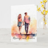 バレンタイン・記念日 カップルカード カード (黄色い花)