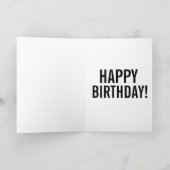 バレンタイン 誕生日おめでとう グリーティングカード (内部)