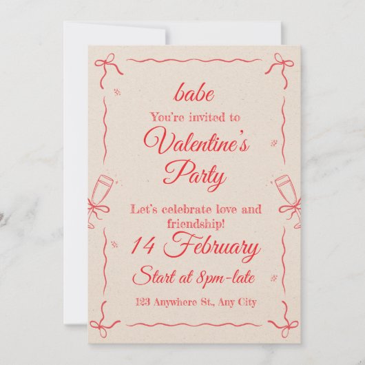 バレンタイン,誕生日,パーティー シーズンカード (正面)